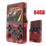 Console portable rétro R36S – Linux, 64 Go, écran IPS 3,5”, double joystick