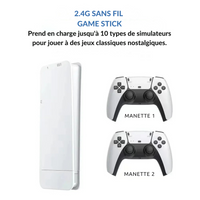 Console retro gaming TV Stick M15 – HDMI 4K, 64 Go/128 Go, double manette sans fil