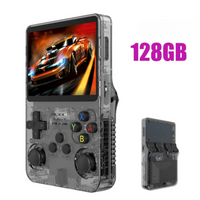 Console portable rétro R36S – Linux, 64 Go, écran IPS 3,5”, double joystick
